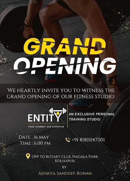 ENTITY Fitness Studio - An Personal Training Studio in Kolhapur